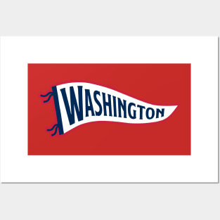 Washington Pennant - Red Posters and Art